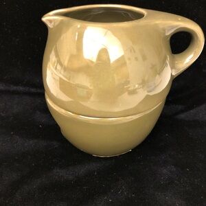 Russell Wright Charcoal Gray Stackable Sugar/Creamer NEW